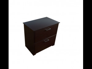 wooden drawer table 3D Model