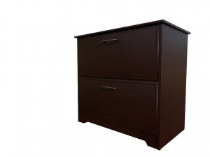 wooden drawer table 3D Model