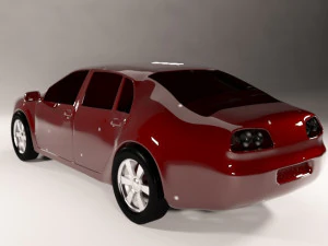 volkswagen sedan car 3D Model