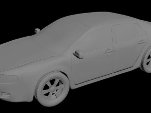 volkswagen sedan car 3D Model