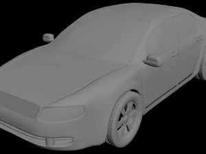 volkswagen sedan car 3D Model