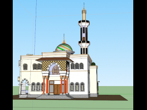 little mosque Modello 3D