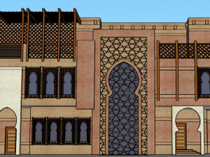 islamic cultural building 3D Model