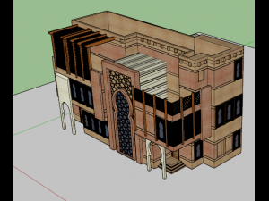 islamic cultural building 3D Model