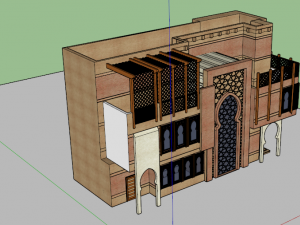 islamic cultural building 3D Model