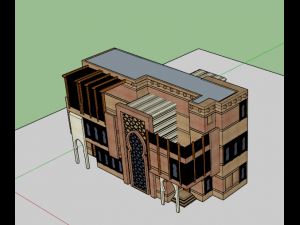 islamic cultural building 3D Model
