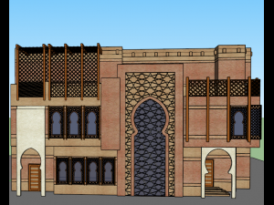 islamic cultural building 3D Model