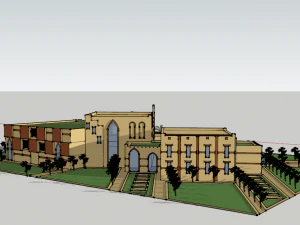 islamic cultural center 2 3D Model