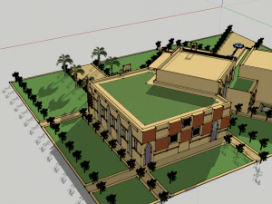 islamic cultural center 2 3D Model