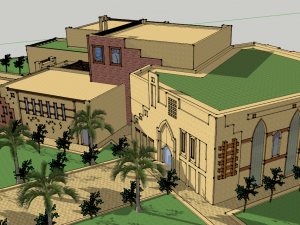islamic cultural center 2 3D Model