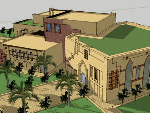 islamic cultural center 2 3D Model