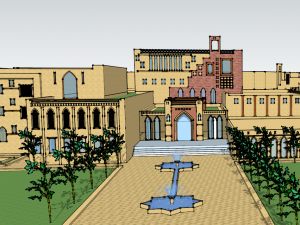 islamic cultural center 2 3D Model