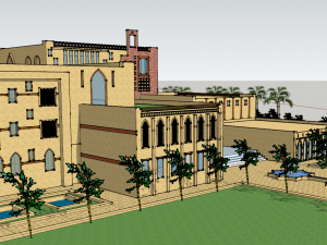islamic cultural center 2 3D Model