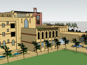 islamic cultural center 2 3D Model