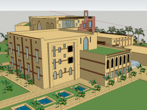 islamic cultural center 2 3D Model