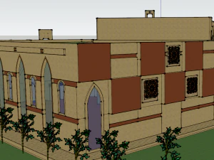 islamic cultural center 2 3D Model