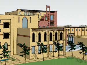 islamic cultural center 2 3D Model