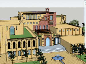 islamic cultural center 2 3D Model