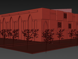 islamic cultural center 2 3D Model