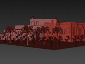 islamic cultural center 2 3D Model