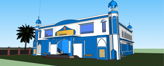 little mosque 2 Model 3D .c4d .max .obj .3ds .fbx .stl .blend 