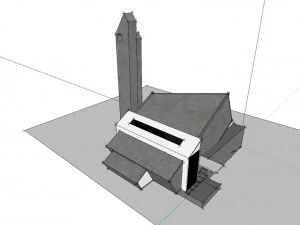 modern mosque 3D Model