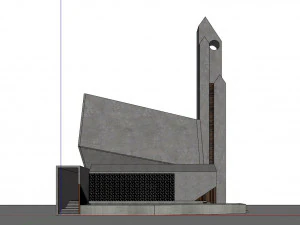 modern mosque 3D Model