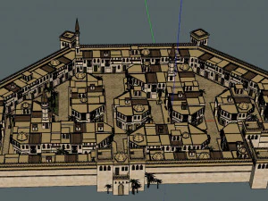 kota tua arab Model 3D