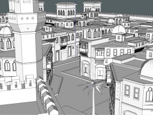old arabic city 3D Model