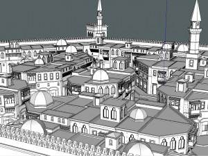 old arabic city 3D Model