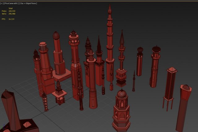 menara pack Modèle 3D .c4d .max .obj .3ds .fbx .stl .blend 