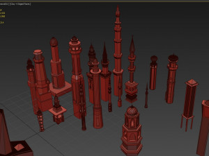 menara pack 3D Model
