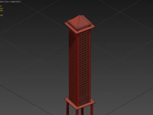 menara pack 3D Model