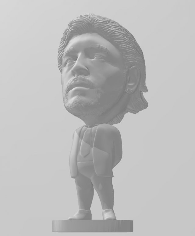diego armando maradona 3d print model 3D Baskı Modeli .c4d .max .obj .3ds .fbx .stl .blend 