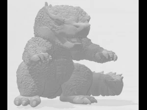 고질라 3D 프린트 모델 3D 프린트 모델