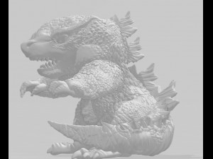 godzila 3d print model 3D Baskı Modeli