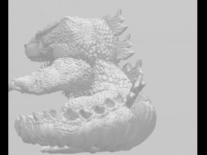 godzila 3d print model 3D Baskı Modeli