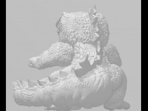 godzila 3d print model 3D Baskı Modeli