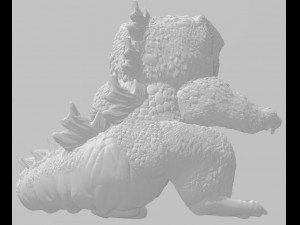 godzila 3d print model 3D Baskı Modeli