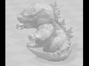 godzila 3d print model 3D Baskı Modeli