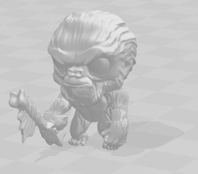 king kong 3d print model Model do druku 3D .c4d .max .obj .3ds .fbx .stl .blend 