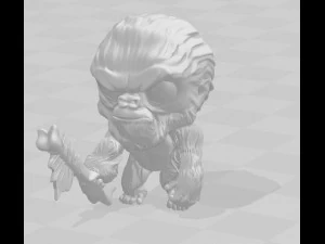 Кінг Конг 3d друкована модель 3D Принт Модель