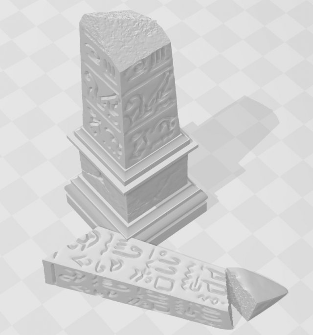 obelisk 3D 프린트 모델 .c4d .max .obj .3ds .fbx .stl .blend
