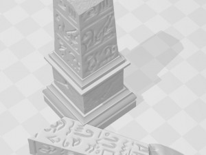 obelisk 3Dプリントモデル