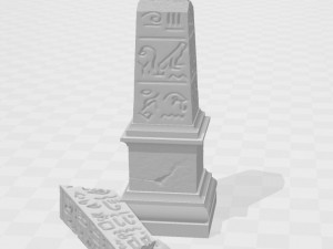 obelisk 3D 프린트 모델