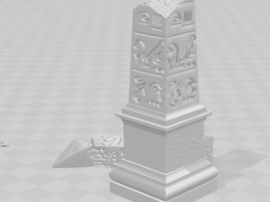 obelisk 3D 프린트 모델