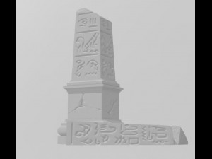 obelisk 3D 프린트 모델