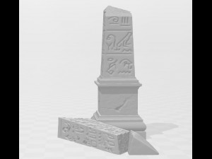 obelisk 3D 프린트 모델