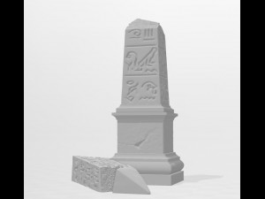 obelisk 3D 프린트 모델