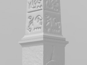 obelisk 3D 프린트 모델